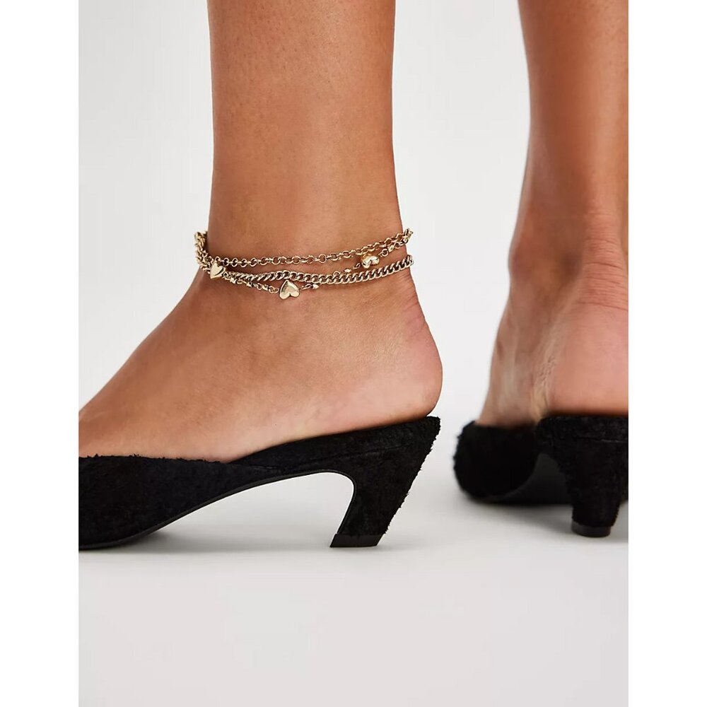 FREE PEOPLE Avenue Heels / Black Hairy Suede - Picture 3 of 10